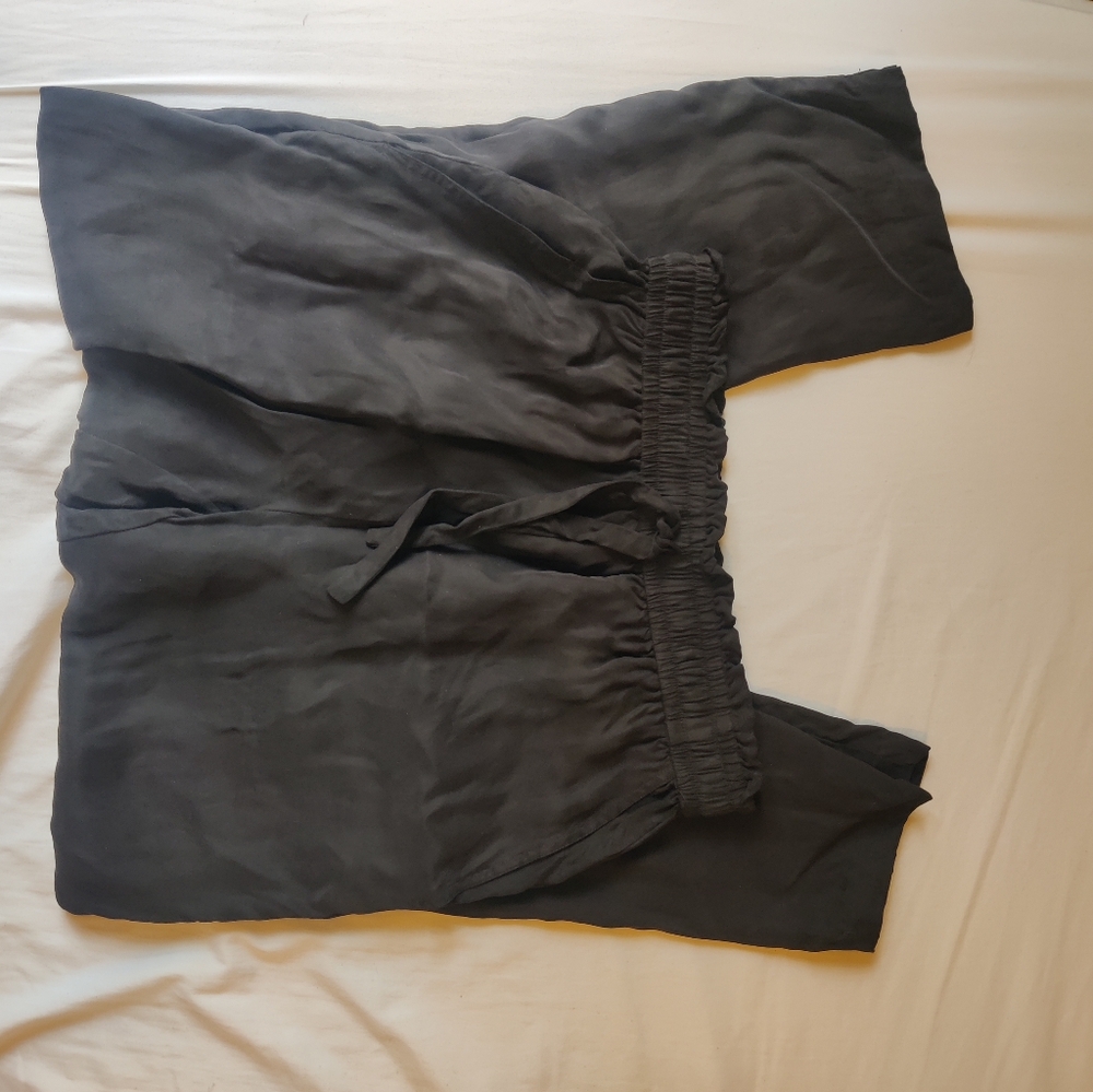 Jenny kayne silk feel loose drawstring pants